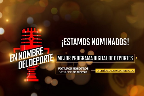 Podcast “En nombre del deporte”, nominado a los Premios Luces 2021 como mejor pro-grama digital deportivo.